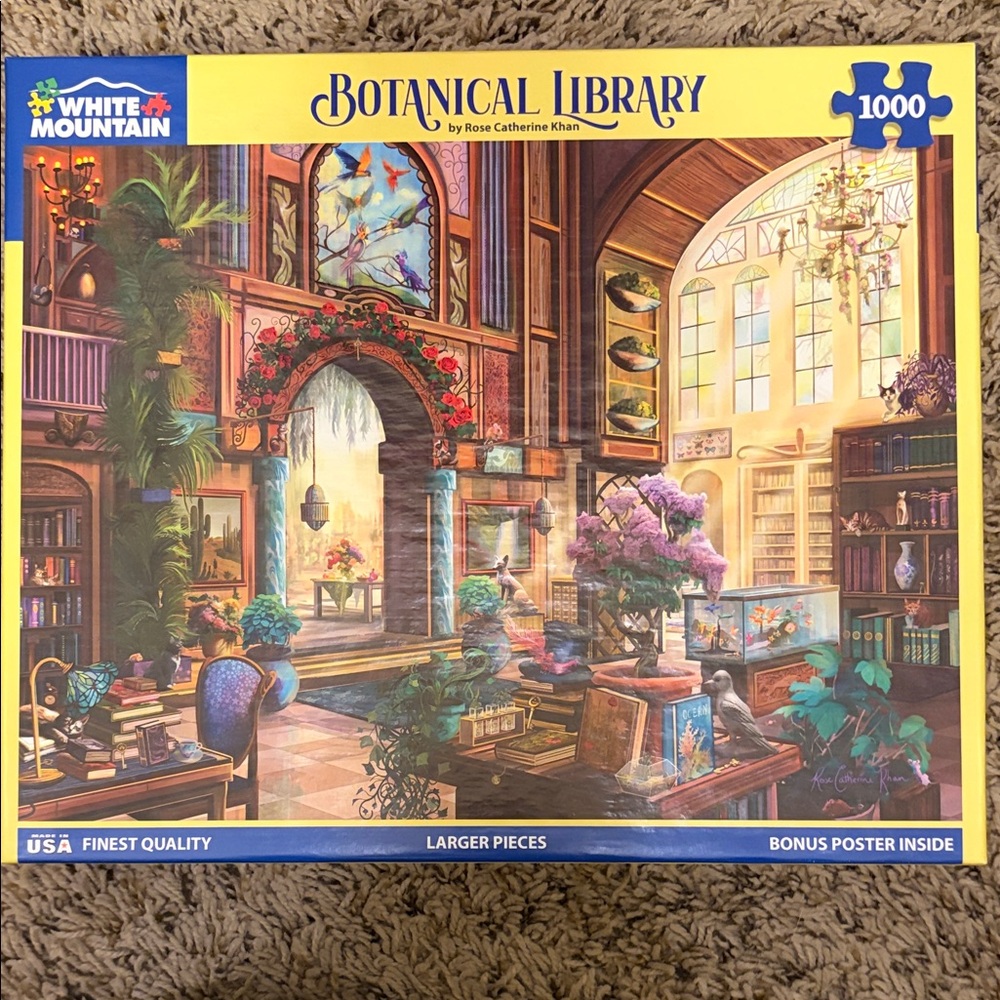 White Mountain Botanical Library 1000-Piece Puzzle